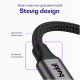 Καλώδιο Ήχου Buddi Flex 3.5mm Jack Aux Audio Cable 3.5mm Jack (male) σε 3.5mm Jack (male) 200cm 5 Έτη Εγγύηση - Black (8719246483103)