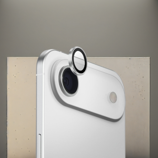 Tempered Glass iPhone Air Uniq Optix AluGuard Αντιχαρακτικό Γυαλί Προστασίας με Αλουμίνιο για Φακό Κάμερας - Starlight Silver (UNIQ-IP6.6(2025)-ALENSSIL)
