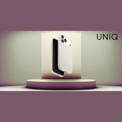 Θήκη iPhone 17 Pro Max Uniq Lino MagClick Ανθεκτική Premium Σιλικόνης με MagSafe - Mist Grey (UNIQ-IP6.9P(2025)-LINOMMGRY)