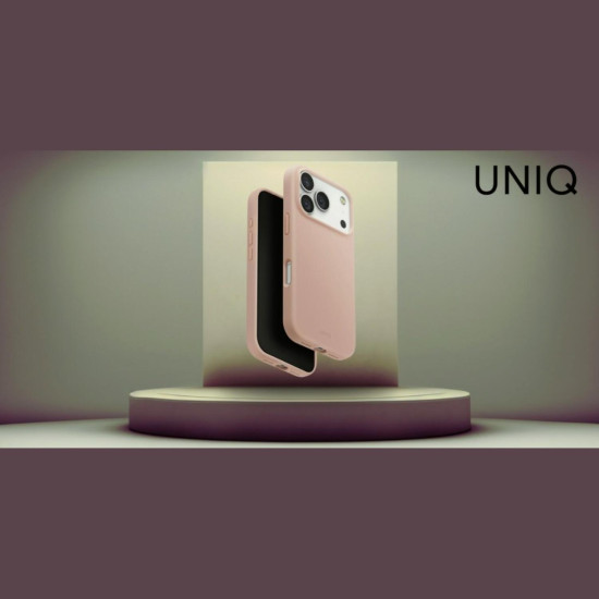 Θήκη iPhone 17 Pro Uniq Lino MagClick Ανθεκτική Premium Σιλικόνης με MagSafe - Blush Pink (UNIQ-IP6.3P(2025)-LINOMBPNK)