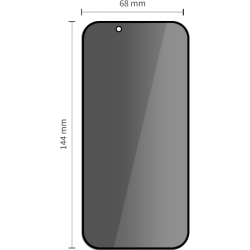 Tempered Glass iPhone 17e / 16e / 14 / 13 / 13 Pro Tech-Protect Quick Set Spy+ Privacy Full Face Αντιχαρακτικό Γυαλί Προστασίας Απορρήτου Οθόνης 2 Τεμάχια - Black (5906302318759)