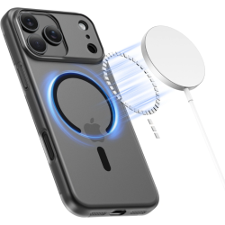 Θήκη iPhone 17 Pro Tech-Protect MagSlim Σκληρή Ημιδιάφανη με MagSafe - Matte / Black (5906302319756)