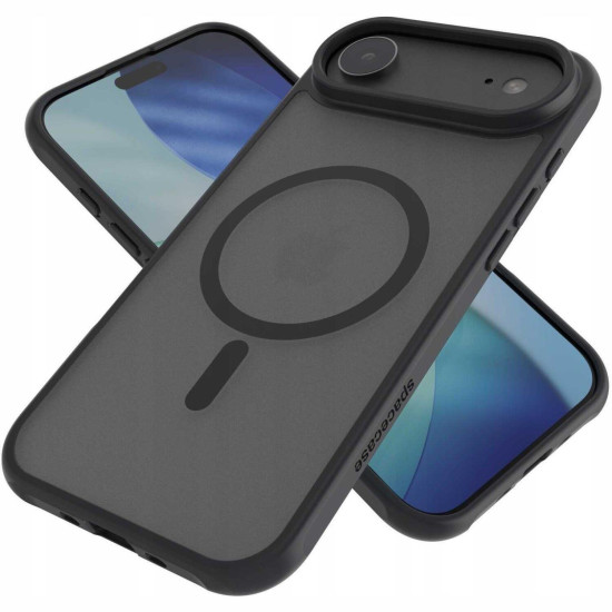 Θήκη iPhone Air Spacecase Hybrid MagSafe Σκληρή Ημιδιάφανη με MagSafe - Black (5905719131265)