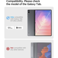 Θήκη Samsung Galaxy Tab S11 Ultra 14.6" X930 / X936 Spigen Rugged Armor Pro με Υποδοχή για Γραφίδα - Black (ACS10150)