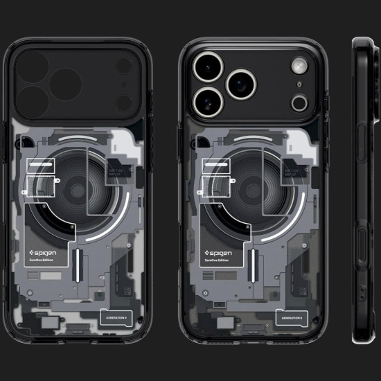 Θήκη iPhone 17 Pro Spigen Ultra Hybrid MagFit Ανθεκτική Σκληρή με MagSafe - Zero One Black (ACS10353)