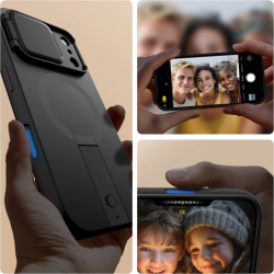 Θήκη iPhone 17 Pro Tech-Protect Kevlar Aura με MagSafe & Κάλυμμα για την Κάμερα - Black (5906302331673)