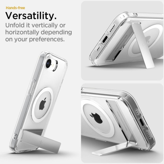Θήκη iPhone 17e / 16e Spigen Ultra Hybrid S MagFit Σκληρή με MagSafe - Clear / White (ACS09148)