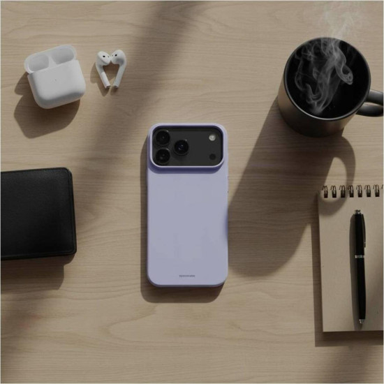 Θήκη iPhone 17 Pro Max Spacecase Silicone Case Σιλικόνης - Light Purple (5905719131432)
