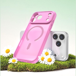Θήκη iPhone 17 Pro Max Techsuit HaloFrost II MagSafe Σκληρή Ημιδιάφανη με MagSafe - Pink (5949419325784)