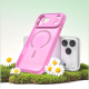 Θήκη iPhone 17 Pro Max Techsuit HaloFrost II MagSafe Σκληρή Ημιδιάφανη με MagSafe - Pink (5949419325784)