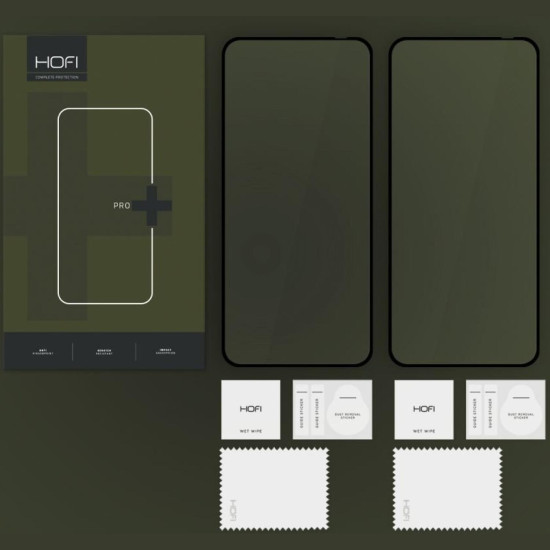 Tempered Glass Motorola Edge 60 Neo / Edge 50 Neo Hofi Premium Pro+ Αντιχαρακτικό Γυαλί Προστασίας FullFace Οθόνης 2 Τεμάχια - Black (5906302377329)