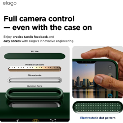 Θήκη iPhone Air Elago Magnetic Silicone Case Premium Σιλικόνης με MagSafe - Alpine Green (ES17MSSC66AIR-APGR)
