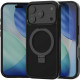 Θήκη iPhone 17 Pro Spacecase Ring Pro Mag Σκληρή με MagSafe & KickStand - Black (5905719130930)
