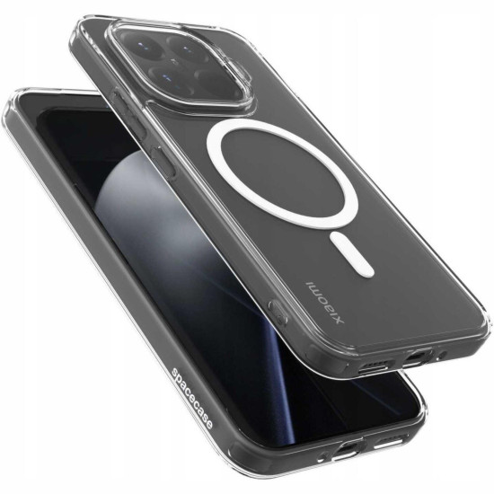 Θήκη Xiaomi 15T Pro Spacecase Clear MagSafe Σκληρή Διάφανη με MagSafe - White (5905719132828)