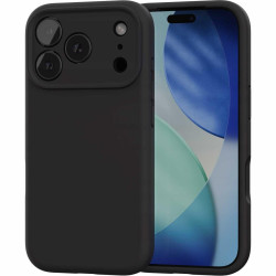 Θήκη iPhone 17 Pro Max Spacecase Silicone Mag Case Σιλικόνης με MagSafe - Black (5905719132170)