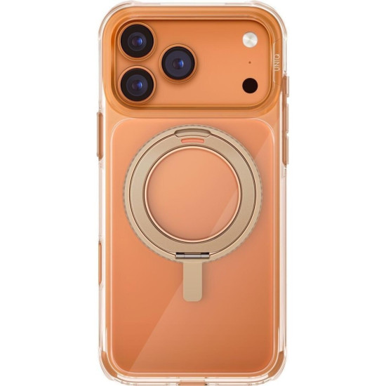 Θήκη iPhone 17 Pro Max Uniq Swivix Ανθεκτική Διάφανη με MagSafe & Περιστρεφόμενο KickStand - Taupe Gold (UNIQ-IP6.9P(2025)-SWVTGLD)