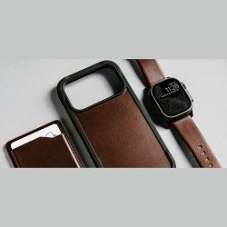 Θήκη iPhone 17 Pro Max Nomad Rugged Leather Case Horween Ανθεκτική Δερμάτινη με MagSafe - Rustic Brown (NM011796858)