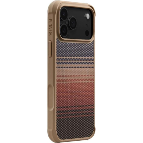 Θήκη iPhone 17 Pro Max Pitaka Aramid ProGuard MagEZ Case Pro 5 Aramid Fiber Body Ανθεκτική με MagSafe 2.3mm 1500D - Sunset (KI1702MGPM)