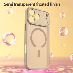 Θήκη iPhone 17 Pro Max Techsuit HaloFrost II MagSafe Σκληρή Ημιδιάφανη με MagSafe - Gold (5949419325760)
