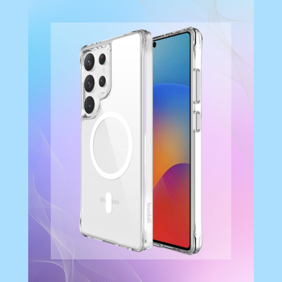 Θήκη Samsung Galaxy S25 Ultra Buddi Core Σκληρή Διάφανη με MagSafe - Clear (8719246493041)