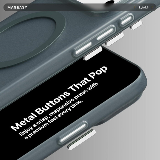 Θήκη iPhone 17 Pro Max MagEasy Lyte M Λεπτή με MagSafe 0.7mm - Midnight (MPH17M392MG25)