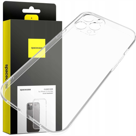 Θήκη iPhone 12 Pro Max Spacecase Clear Case Διάφανη Σιλικόνης 1mm - Transparent (5905719106249)