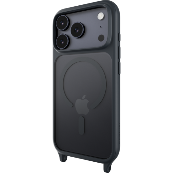 Θήκη iPhone 17 Pro MagEasy Roam M Ανθεκτική Διάφανη με MagSafe & Αποσπώμενο Λουράκι Λαιμού - Midnight / Riverside Blue (MPH17P165MR25)