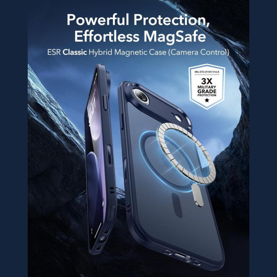 Θήκη iPhone Air ESR Classic Hybrid Magnetic Ανθεκτική με MagSafe & Κάλυμμα για Camera Control - Frosted Blue (4894240288214)
