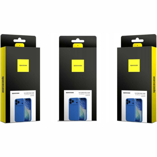 Θήκη iPhone 17 Pro Max Spacecase Silicone Mag Case Σιλικόνης με MagSafe - Blue (5905719132231)
