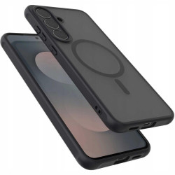 Θήκη Samsung Galaxy S25 FE Spacecase Hybrid MagSafe Σκληρή Ημιδιάφανη με MagSafe - Black (5905719132668)