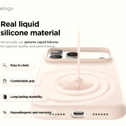 Θήκη iPhone 17 Pro Max Elago Magnetic Silicone Case Premium Σιλικόνης με MagSafe - Lovely Pink (ES17MSSC69PRO-LPK)