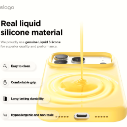 Θήκη iPhone 17 Pro Elago Magnetic Silicone Case Premium Σιλικόνης με MagSafe - Sunshine (ES17MSSC63PRO-SUN)