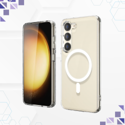 Θήκη Samsung Galaxy S23 Bodycell Clear Case Διάφανη Σκληρή με MagSafe - Clear (5206015083525)