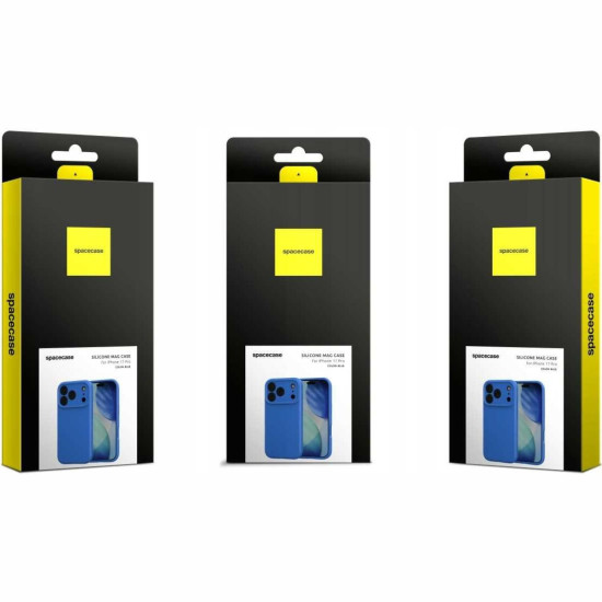 Θήκη iPhone 17 Pro Spacecase Silicone Mag Case Σιλικόνης με MagSafe - Blue (5905719132163)