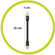 Καλώδιο Type-C Mobile Origin Compact Cable σε Type-C για Φόρτιση & Μεταφορά Δεδομένων 10cm 60W - Black (COMC-USBC-BLK)