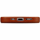 Θήκη iPhone 16 Pro Max iCarer Leather Back Case Δερμάτινη με MagSafe - Retro Brown (WMI16240704-SN)