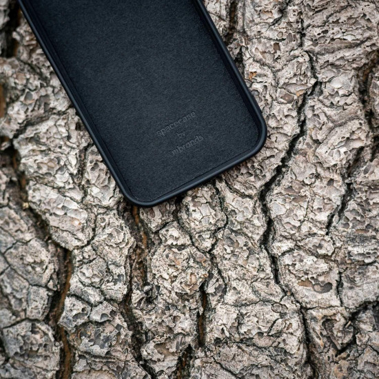 Θήκη iPhone 14 Pro Spacecase Silicone Ring Σιλικόνης με Μεταλλικό Μαγνητικό Ring Holder - Black (5905719013530)