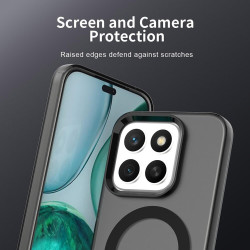 Θήκη Honor X8c Techsuit CandyCase Σκληρή Ημιδιάφανη με MagSafe - Black (5949419310919)