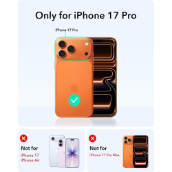 Θήκη iPhone 17 Pro ESR Cyber Tough Magnetic with Stash Stand Ανθεκτική με MagSafe / Kickstand & Κάλυμμα για Camera Control - Black (4894240283615)