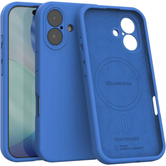 Θήκη iPhone 17 Spacecase Silicone Mag Case Σιλικόνης με MagSafe - Blue (5905719137991)