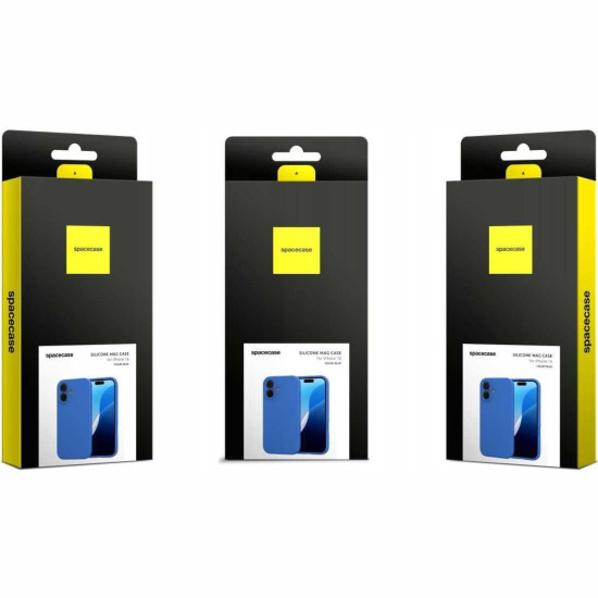 Θήκη iPhone 16 Spacecase Silicone Mag Case Σιλικόνης με MagSafe - Blue (5905719111915)