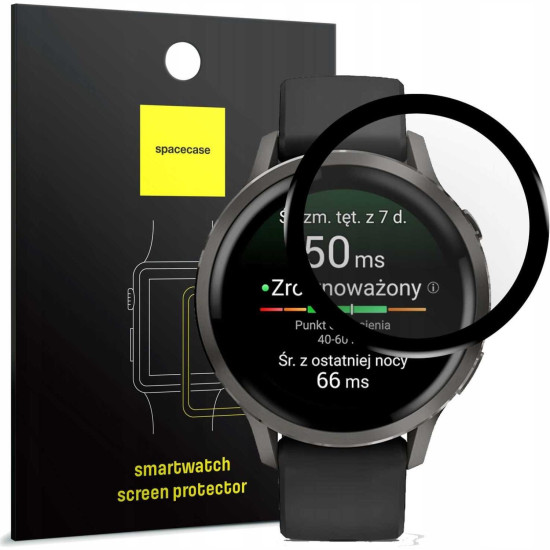Hybrid Glass Garmin Venu 4 41mm Spacecase Smartwatch Αντιχαρακτικό Προστατευτικό Υβριδικό Οθόνης - Black (5905719138011)