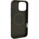 Θήκη iPhone 16 Pro Max iCarer Leather TPU Back Cover Δερμάτινη με TPU Bumper & MagSafe - Black (WMI16250901-BK)