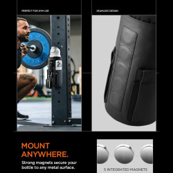 Θήκη / Τσαντάκι Spigen LF500 Tumbler Bag Γυμναστηρίου Μαγνητικό για Μπουκάλια 600ml έως 1.200L με Υποδοχές για Smartphone & Αξεσουάρ - Black (AFA09382)