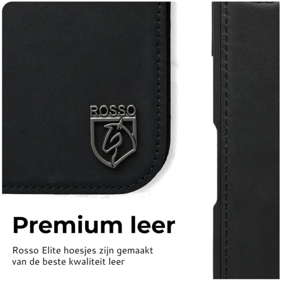 Θήκη Samsung Galaxy S25 Edge Rosso Elite Δερμάτινο Πορτοφόλι με MagSafe - Black (8719246476389)