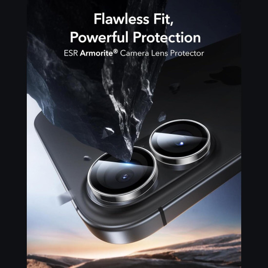 Tempered Glass iPhone 17 / 16 / 16 Plus ESR Armorite Camera Lens Protectors Αντιχαρακτικό Γυαλί Προστασίας για Φακό Κάμερας - Clear (4894240225035)