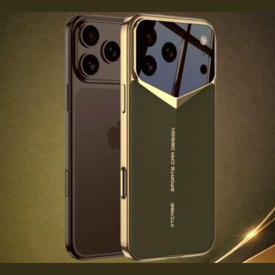 Θήκη iPhone 17 Pro Max Bodycell Jazz PU Leather Backcover Σκληρή - Green (5206015085178)