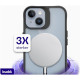 Θήκη iPhone 15 / 14 / 13 Buddi Hybrid Σκληρή Ημιδιάφανη με MagSafe - Matte Black (8719246493478)