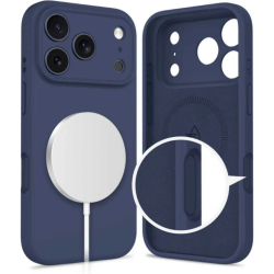 Θήκη iPhone 17 Pro Max Tech-Protect Silicone MagSafe Σιλικόνης με MagSafe - Deep Blue (5906302333875)