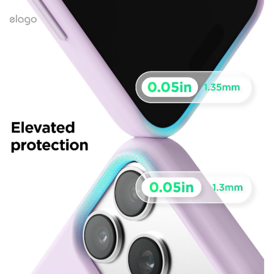 Θήκη iPhone 17 Pro Max Elago Magnetic Silicone Case Premium Σιλικόνης με MagSafe - Light Lilac (ES17MSSC69PRO-LLIL)